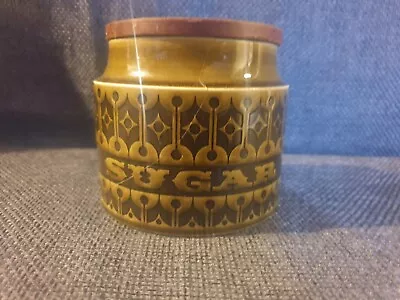 Hornsea 'Heirloom' Green Patterned Sugar Jar With Original Lid Please Read...... • £2.20