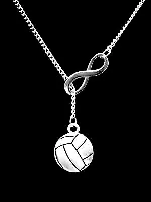 Volleyball Necklace Sports Gift Mom Daughter Lariat Jewelry • $19.99