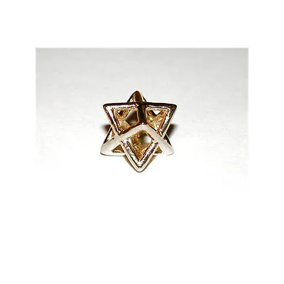 Original Merkaba Charm Pendant 14K Solid Gold Authentic Spiritual Jewelry • $249.95