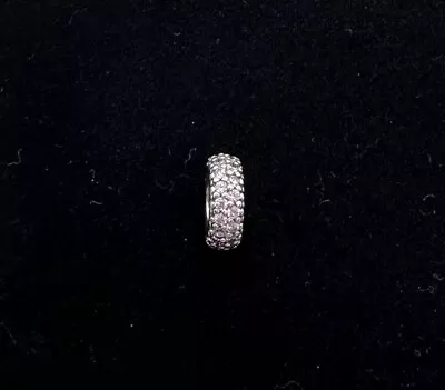 Genuine Pandora Pink Sparkle Pave Spacer Charm • £10