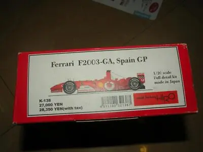 Model Factory Hiro Mfh 1/20 F1 Ferrari F2003-ga Spain Gp Super Kit K138 • $319.99