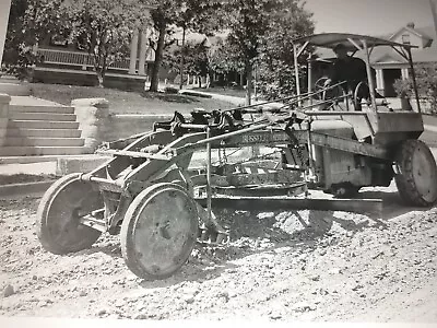 Vtg 1928 Matted Photo Road Grading Machine Close Up Helena Montana Print • $17.95