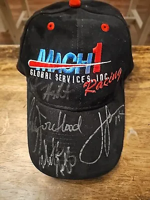 John Force Ashley Force Hood Robert Hight Mike Neff Autographed Hat • $80