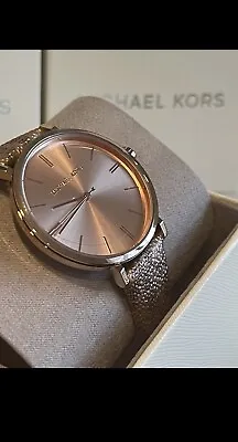 Michael Kors Metallic Color Rose Gold Watch • $83