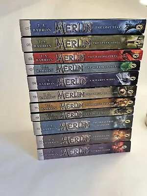 T.A. Barron: Merlin Saga Complete 11 Book Set Lot Paperback  • $55