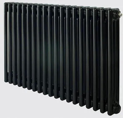 £299.99 • Buy Classic Column Radiators Cast Iron Style 3 Column Black And Grey Made By Zehnder