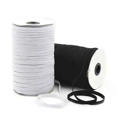 1/4  Elastic Sold By The Yard - Black Or White • $0.99