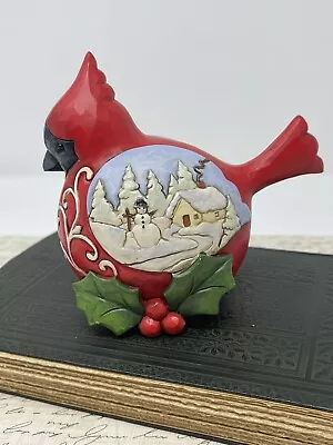 Jim Shore 2019 Winter's Joys Red Cardinal Bird 6004293 Scene Christmas Figurine • $24.99