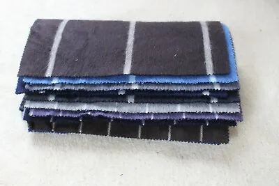  Material Fabric 75% Lamb Wool  25% Angora Bundle Large Squares 10 Pieces A#2 • £7.80