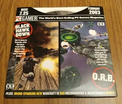 PC Gamer Demo Disc 7.25 - February 2003 - Black Hawk Down - MechWarrior 4  • $9.99