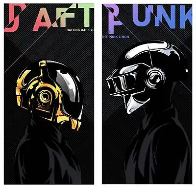 Daft Punk Diptych By Salvador Anguiano Ltd Edition X/30 Poster Print MINT Art • $95