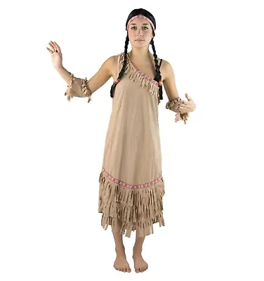 £10.99 • Buy Women's Native American Costume Indian Pocahontas Wild West S Fancy Dress Up