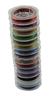 Tiger Tail Coloured Beading Wire 10m Spool Jewellery Making Craft Bead Thread • £1.98