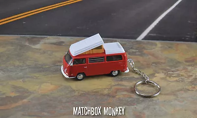 VW Camper Bus Westfalia Kombi T1 T2 1/64 Custom Keychain FOB Porte Cles Llavero • $34.99