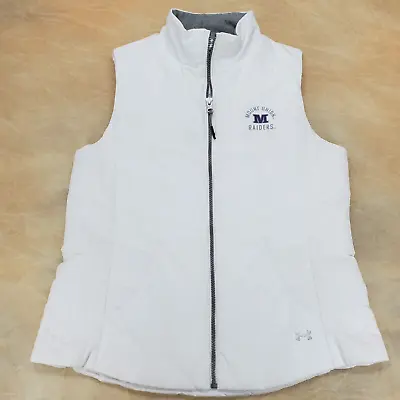 Under Armour Vest Women Medium White MOUNT NION RAIDERS Cold Gear Storm 1 Casual • $11.19