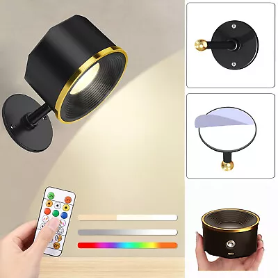 2Packs Multicolor Magnetic 360 Degree Rotat LED Wall Sconce Reading Night Lamp • $19.99