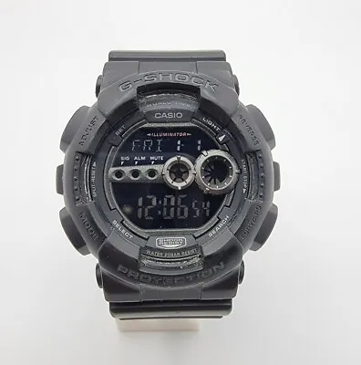 Men's Casio G-Shock GD-100 (3263) Black Resin Digital Quartz Watch New Battery • $39.99