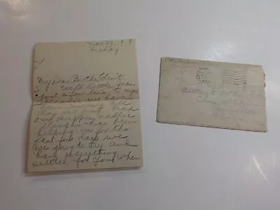 WWI Letter 1918 Camp McClellan Anniston Alabama Buffalo New York War VTG WW1 • $0.01