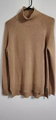 Anne Taylor Men's Wool Cashmere Blend Turtleneck Sweater Medium Tan • $23.90