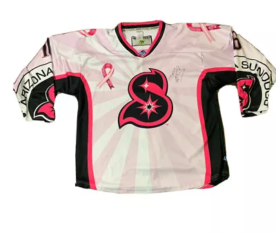 Arizona Sundogs CHL Minor League Hockey Player Worn Jersey Size 54 (Fight Strap) • $199.99