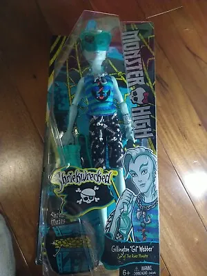 New Monster High Shriekwrecked Shriek Wrecked Mates Gillington Gil Webber Doll • $35