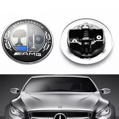 57mm Affalterbach Front AMG Emblem Apple Tree Flat Hood Badge For Mercedes-Benz • $10.77