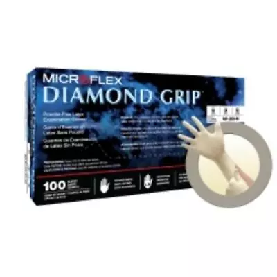 Micro Flex MF300M-CASE Microflex Diamond Grip Mf-300 Latex Gloves Size M • $111.17