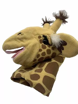 Melissa And Doug Giraffe Hand Puppet Plush Big Eye Soft Realistic Toy 12” • $11.99