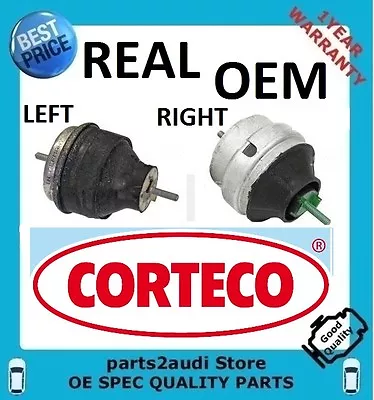 Oe Engine Motor Mount Mounts Kit 98-05 Vw Passat 1.8 97-01 Audi 1.8 Corteco  • $133.99