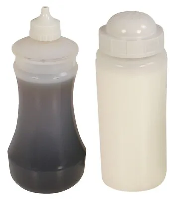 Plastic Salt Shaker & Vinegar Bottle Fish & Chip Shop Takeaway  Choose Pack • £6.69
