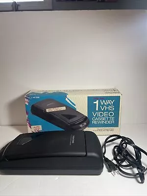 Radio Shack VHS Video Cassette Tape One-Way Rewinder 44-1200 - Tested And Works • $24.99