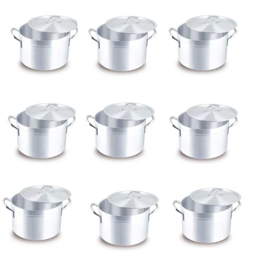 £66.98 • Buy New Aluminum Heavy Duty Ground Base Casserolecooking Pot Pan Catering 
