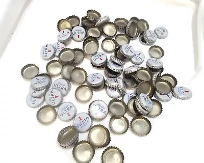 100 Michelob Ultra White Bottle Caps Tops Crafts Decor Breweriana Collectible • $8.99