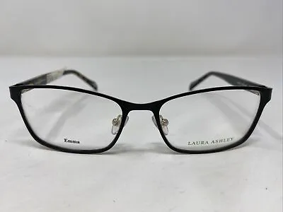 Laura Ashley Emma BLACK 53-17-140 Black/Gold Full Rim Eyeglasses Frame -431 • $65