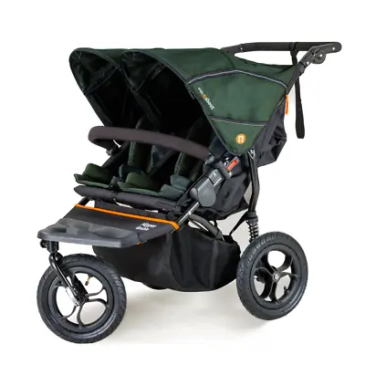 Out'n'About Nipper Double Pushchair Buggy Stroller All Terrain | Sycamore Green • £624