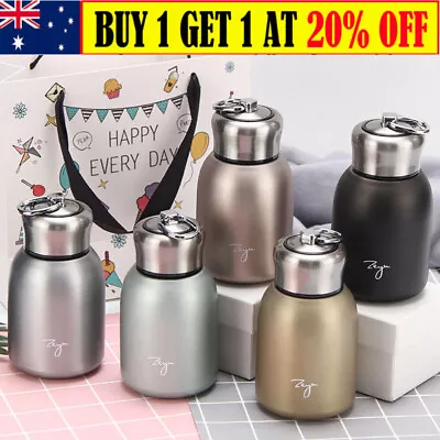 Mini Thermos-Cup 300ml Pocket Stainless Steel Thermal Coffee Mug Water Bottle • $14.79