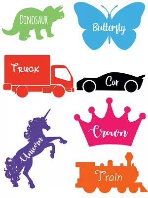 £2.95 • Buy Picture Vinyl Name Stickers Labels For Bottle Cup Tubs Organise Personalise Kids