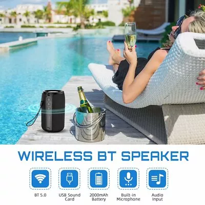Bluetooth Wireless Speaker HD Portable With Mic Loud For Samsung IPhone IPad • £17.09