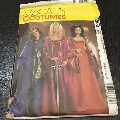 McCalls 3663 Medieval Renaissance Dress Gown Costume Pattern  Sz 6-8-10-12 UNCUT • $2.50