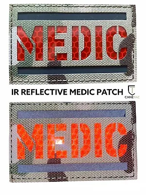 IR Reflective MTP Camo Medic First Aid Morale Patch Army Badge Outdoor Airsoft • £6.99