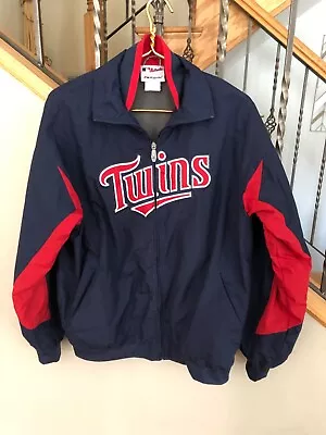 MINNESOTA TWINS Authentic MAJESTIC THERMA BASE Jacket XL Fleece Lined EUC • $40