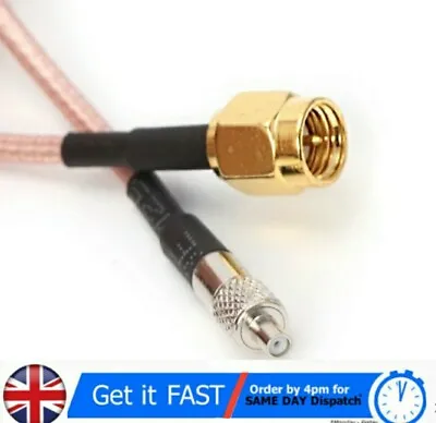 £4.89 • Buy New SMA Male To TS9 Female Connector 15cm Pigtail Adapter RG316 UK FREE POST