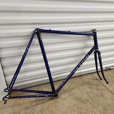 USED VINTAGE Jim Gittins Road Bike Frame Cycling 80s Blue • $75
