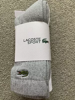 Lacoste Sports Socks - 3 Pair Packs Size 6-8 • £24.99