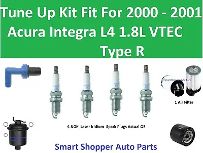 $111.95 • Buy Spark Plugs, Oil Air Filter, PCV Tune Up For 2000 - 2001 Acura Integra 1.8L DOHC