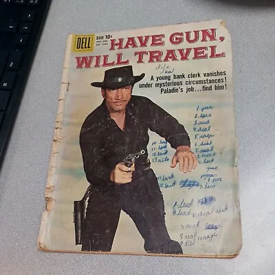 HAVE GUN WILL TRAVEL  OCT. 1959  RICHARD BOONE Photo Cover  DELL # 1044 Western • $15.62