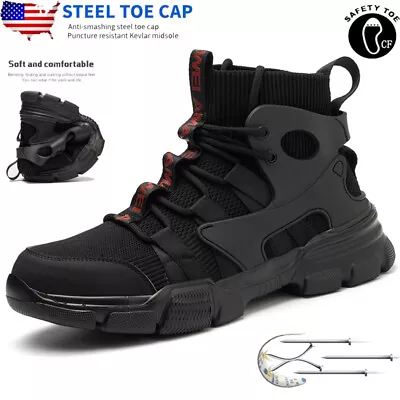 Indestructible Shoes Mens Safety Shoes Steel Toe Cap Work Boots Lightweight Size • $45.56