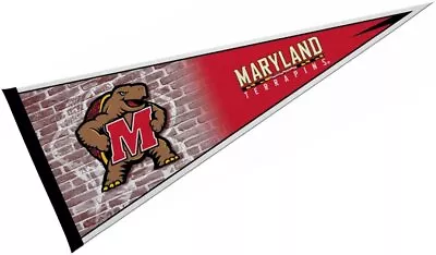 University Of Maryland Terrapins Soft Felt Pennant Primary Design 12x30... • $17.79