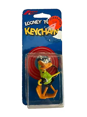 Vintage 1989 Warner Brothers  Looney Tunes Keychain  Daffy Duck  Figure + Chain • $25