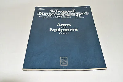 ARMS AND EQUIPMENT GUIDE Dungeons & Dragons AD&D 2123 DMGR3 TSR 2nd Edition 1991 • $39.95